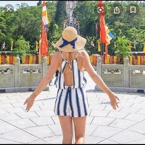 Navy & White Southern Tide Romper